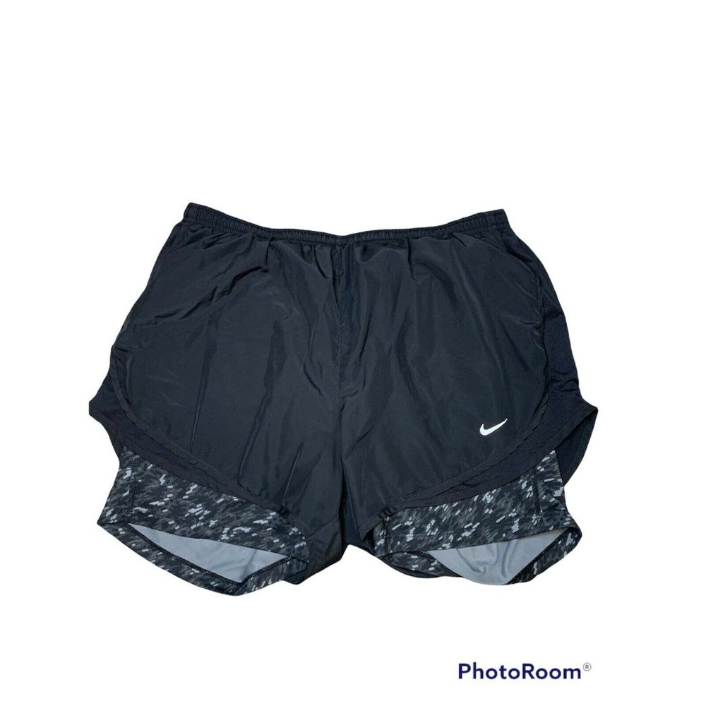Nike Running Shorts Black Dri Fit Training WOMEN'S Size Extra Large